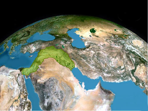 Территория «плодородного полумесяца» — место предполагаемого появления земледелия и скотоводства